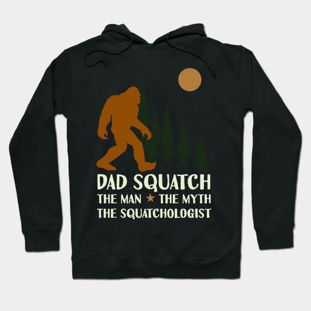 Squatchologist Dad Squatch Hoodie by Tesszero